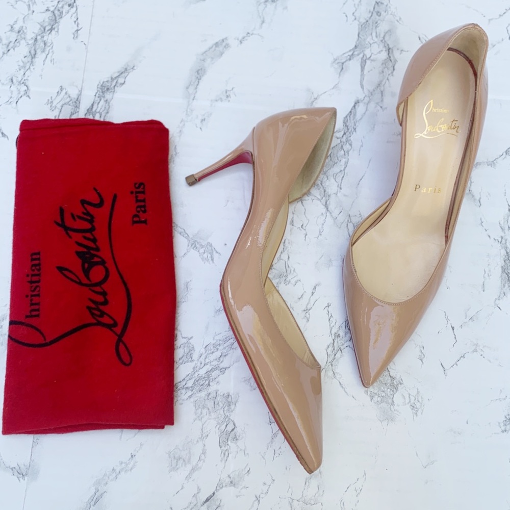 Christian Louboutin Iriza Patent Leather Pump Heel